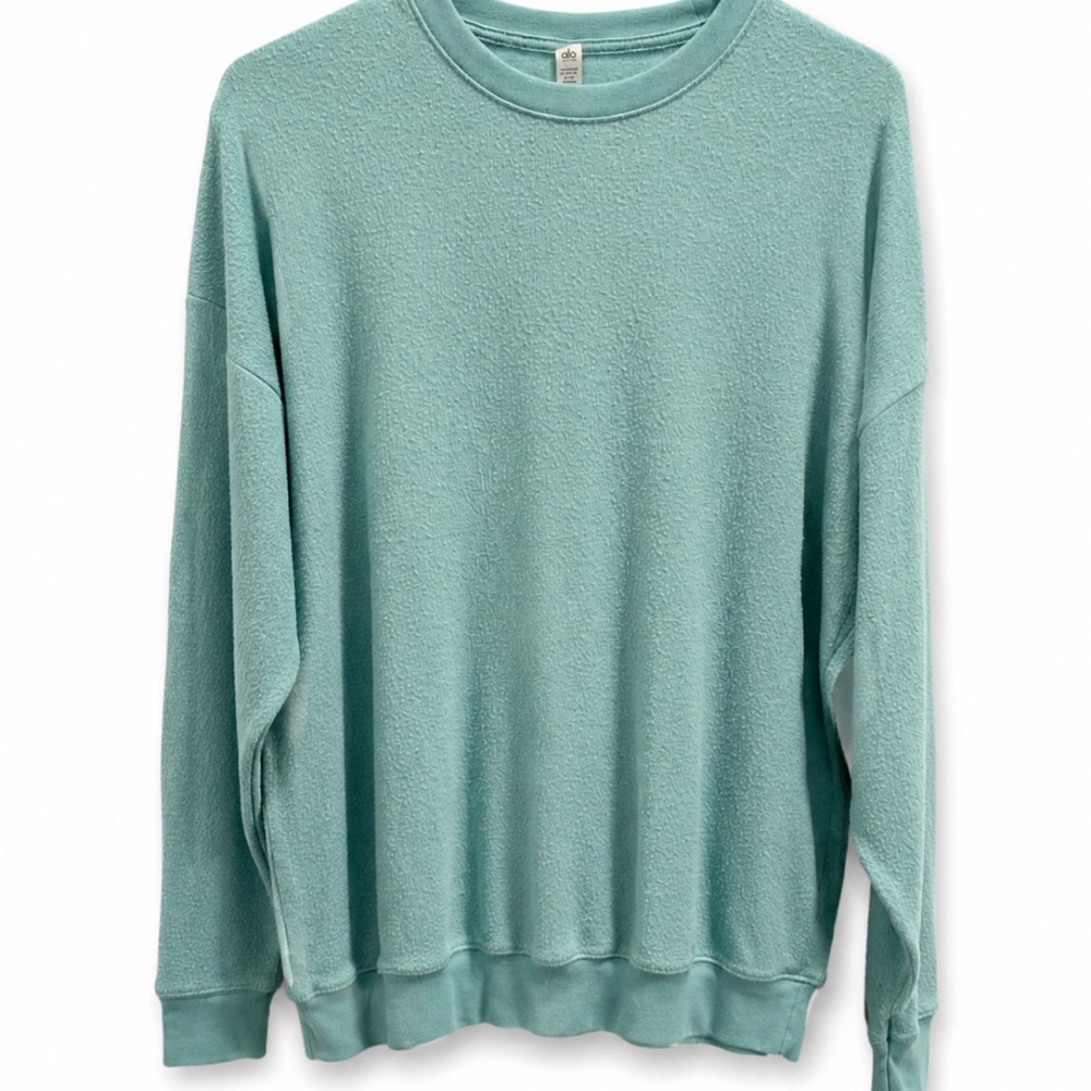 ALO Yoga Seafoam Green Pullover Sweater